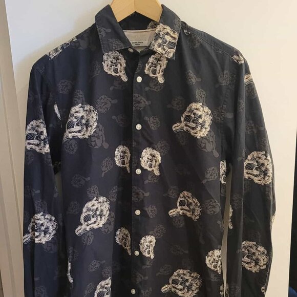 Jack & Jones Men's Small Long Sleeve Button Down Shirt - Picture 1 of 4